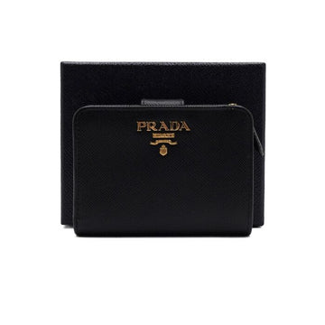 PRADA 1ML018 ブラック サフィアーノ ゴールドロゴ レディース 財布 aa62542 154814708