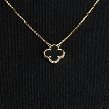 Van Cleef & Arpels Vintage Alhambra Necklace in 18K Gold and Black Onyx A62277 154814723