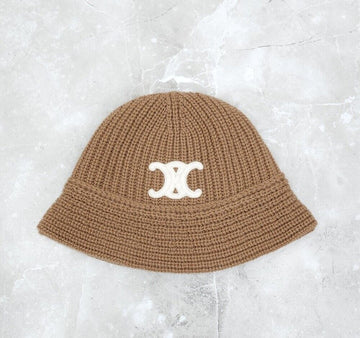 CELINE トリオペ クラッシュ カシミア バケットハット ベージュ 2A80T384D 149807163