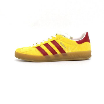 Gucci Yellow Velvet Gazelle Women's Sneakers 707864 154876799