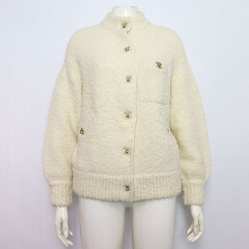 CHANEL Alpaca Blend Gold CC Turnlock Women's Cardigan Jacket P71375 154876845