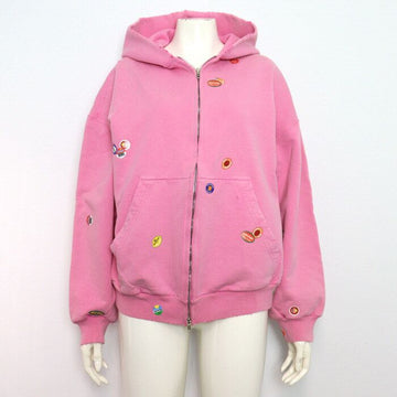 Balenciaga Cotton Zip-Up Hoodie Women’s Jacket Pink 803264 154876962