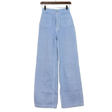 Miu Miu Drill Denim Women's Jeans with Back Pocket Logo MP1444 154877577