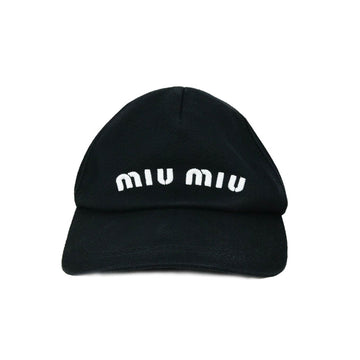MIU MIU コットン ロゴ キャップ 5HC179 13730 154930200