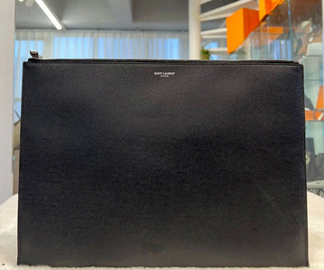 Saint Laurent Men's Clutch Large Black 530013E121304 148576488
