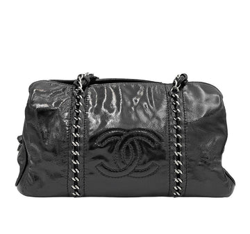CHANEL Patent Chain Shoulder Bag 8284413292 154238598