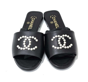 CHANEL CC Logo Pearl Sandals G38360 7073849143 61497319