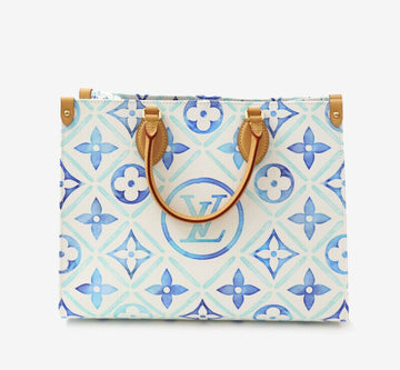 LOUIS VUITTON オン・ザ・ゴー MM モノグラム ラグーン ブルー トートバッグ ショルダーバッグ M11262 154942213