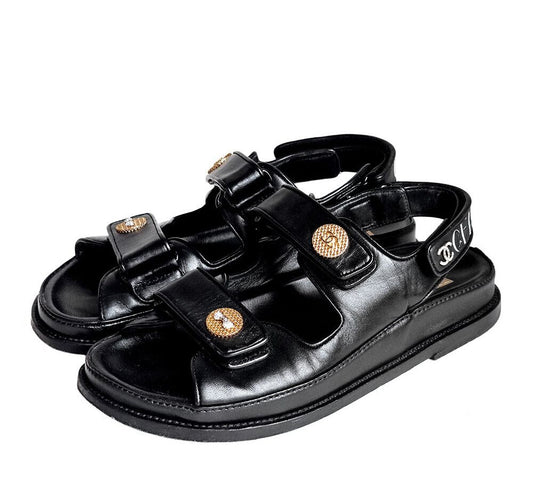 CHANEL Velcro Sandals 7383446241 105545601