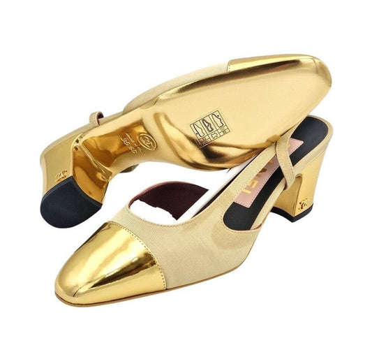 CHANEL Klassische Two-Tone Slingbacks G31318 7079705237 62204008