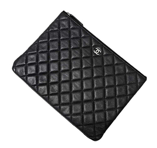 CHANEL キャビア クラッチ ニューミディアム 7288284207 80541932