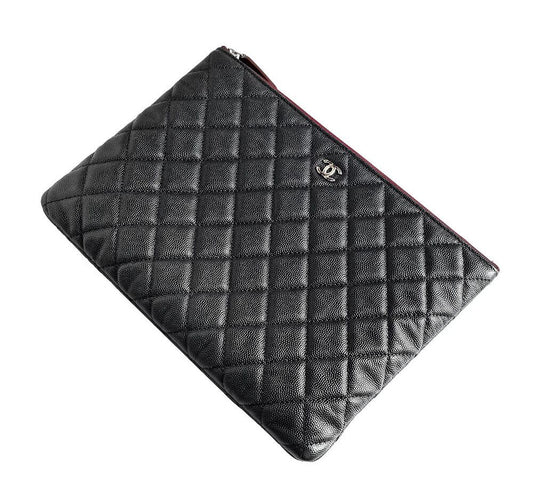 CHANEL キャビア クラッチ ニューミディウム 6972618250 55858369