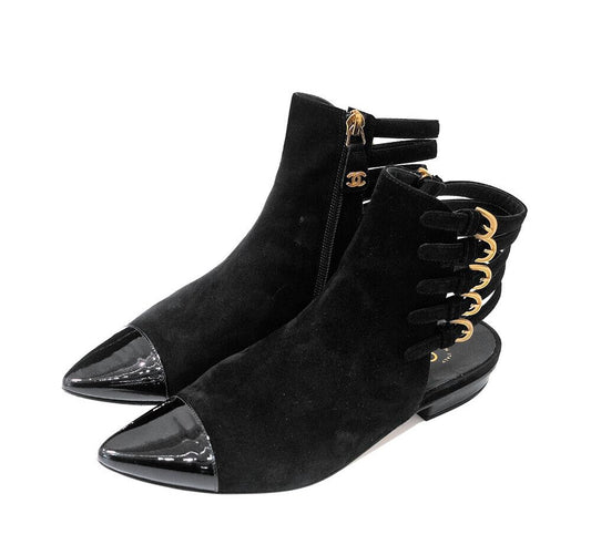 CHANEL Suede Boots 7487693326 123772993