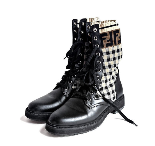 Fendi FF Logo Boots 7330867528 93100837