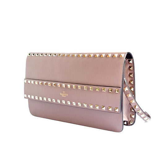 VALENTINO ロックスタッド フラップ クラッチ 6973850476 55858386