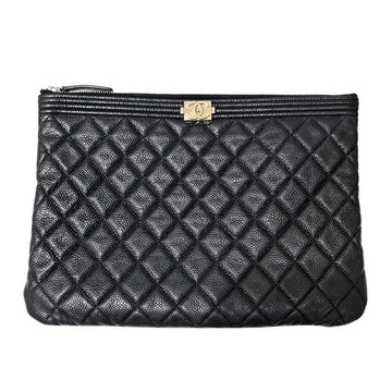 CHANEL Caviar Boy Clutch New Medium 7288275634 80541928