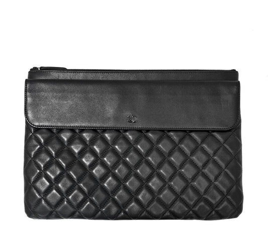 CHANEL ラムスキン フラップ クラッチ ラージ 6974204276 55858334