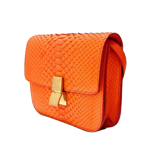 CELINE セリーヌ パイソン クラシックボックス 7247848187 76478569