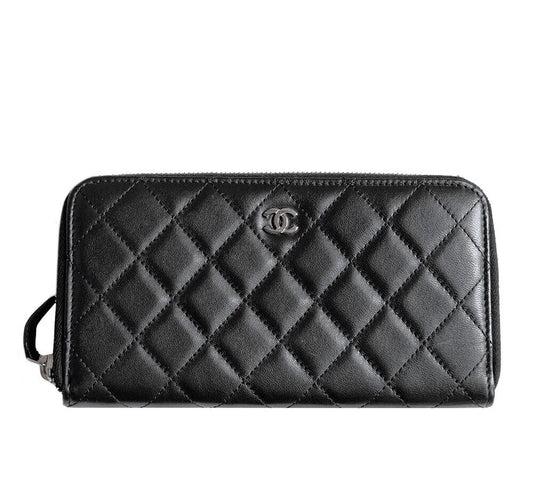CHANEL Lambskin Long Wallet 7383431285 105546146