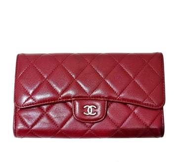 CHANEL Lambskin Long Wallet 7239257544 75640623