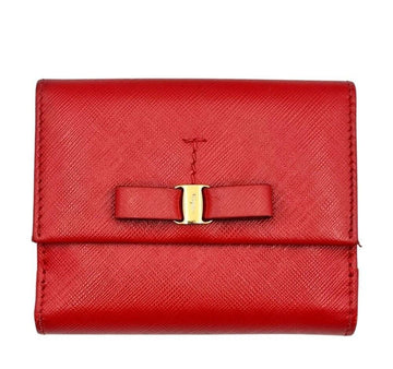 SALVATORE FERRAGAMO レッドカラーのコンパクト財布 7750083461 148618921