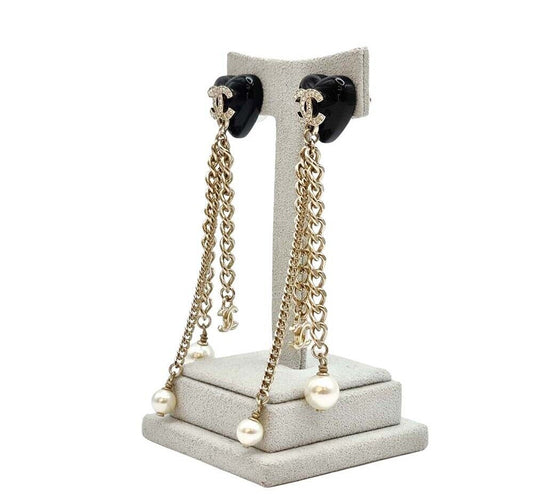 CHANEL Heart Drop Earrings 7508676524 125617775