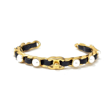 CHANEL Perlen Leder Kettenarmband 6850610781 51448822