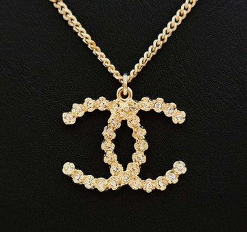 CHANEL Logo vergoldete Halskette 7390793498 110712629