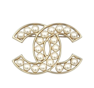 CHANEL Logo Pearl Brooch 8050260959 152759852