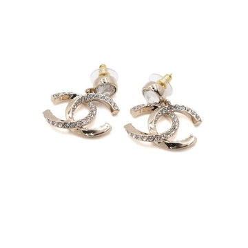 CHANEL ABA209 23 Season Gold CC Crystal Drop Earrings AA62737 154987729