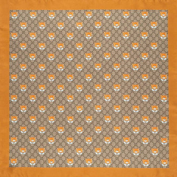 GUCCI シルクテディベア90X90スカーフaa62762 154988174