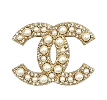 CHANEL Pearl Logo Brooch A64762 7794002514 150071799