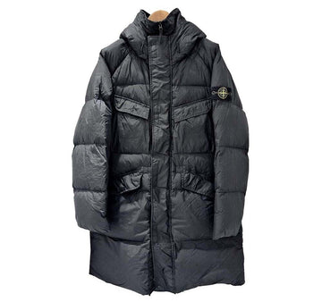STONE ISLAND Crinkle Touch Long Down Jacket 7284444801 79995904