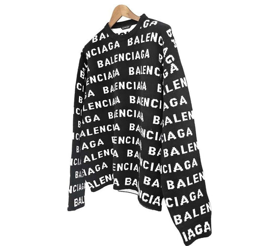 Balenciaga Long Sleeve Logo Knitwear 7074831189 61499191