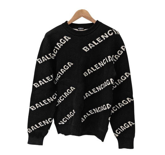 Balenciaga Logo Long Sleeve Knit 7430683177 117787339