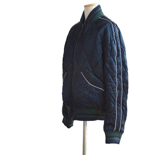 OFF WHITE ベルベット バーシティ リバーシブル ブルゾン ジャケット 5403332664 27625991