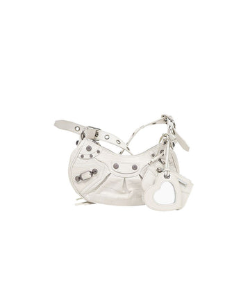 BALENCIAGA XS ホワイト ル カゴール ショルダーバッグ 55825 155009932