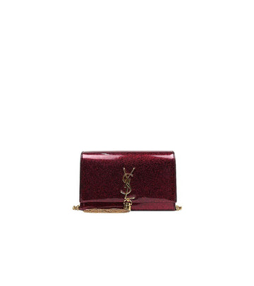 Saint Laurent Red Glitter Kate Crossbody Bag 55869 155009959