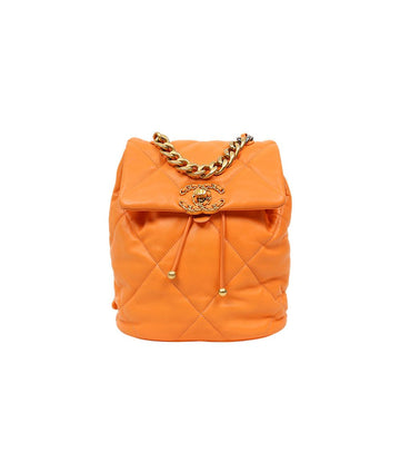 CHANEL Orange 19 Backpack 54486 155009989