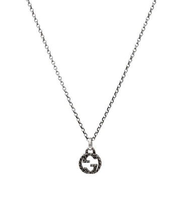 Gucci Interlocking G Silver Necklace 54526 155010010