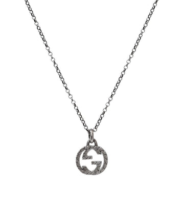 Gucci Interlocking G Silver Necklace 52806 155010030