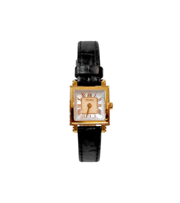 Fendi 19MM Steel Quadro Quartz Watch 53471 155010036