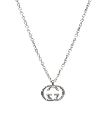 Gucci Interlocking G Silver Necklace 54957 155010047