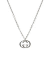 Gucci Interlocking G Silver Necklace 54957 155010047 [P]