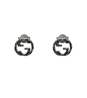 Gucci Interlocking G Silver Earrings 52579 155010068