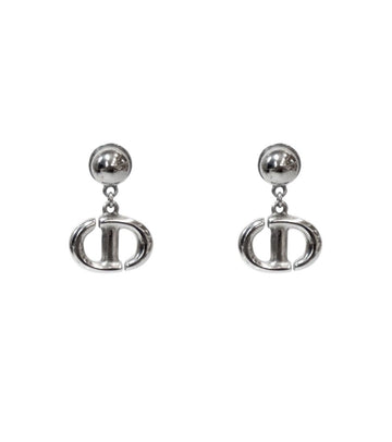 Dior Navy CD Silver Earrings 51832 155010069