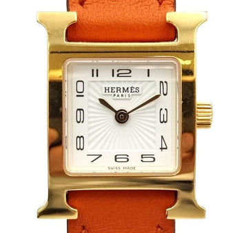 Hermes Hour Two-Strap Gold Plated Watch HH1.101 8392317326 154681348