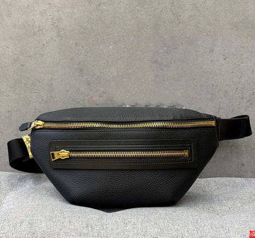 TOM FORD レザー バークリー フルグレイン ベルトバッグ ブラック H0396 154254031