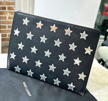 Saint Laurent Star Patch Clutch Black 397295D031506 148576474
