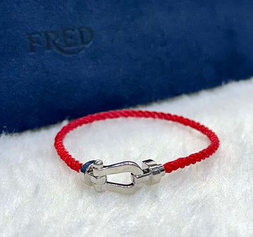 FRED 15号 WG フォステン ミディアム ブレスレット レッド J032307 148576996